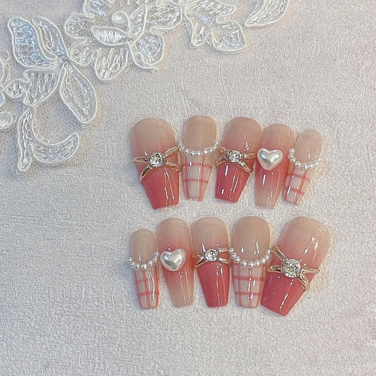 Pure hand gentle system ring style temperament senior sense nail