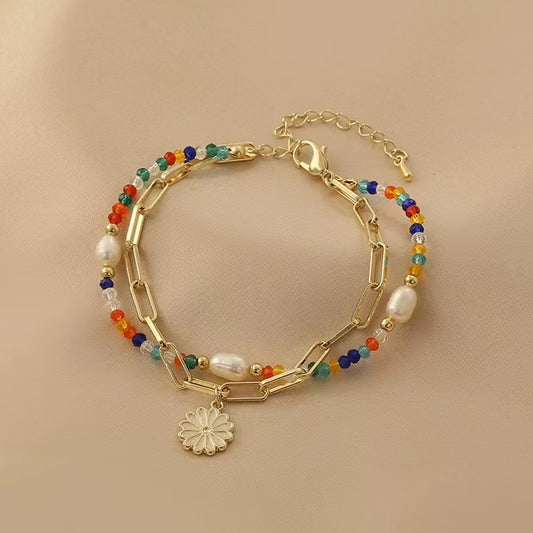 Colorful beaded bracelet
