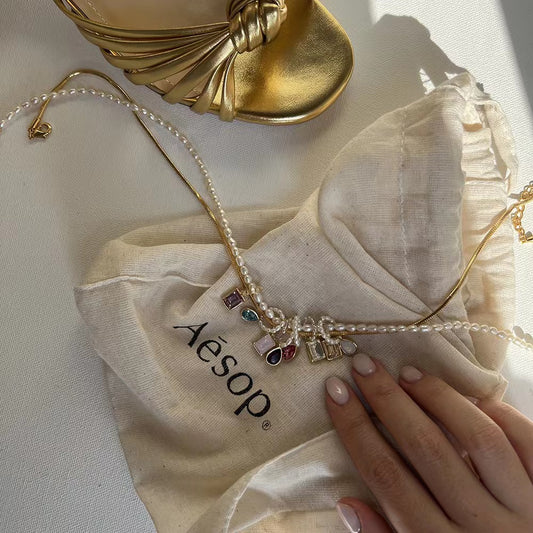 Diamond Pearl Necklace