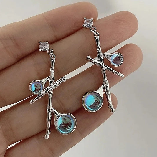 Light luxury niche temperament design sense senior sweet cool hot girl earrings