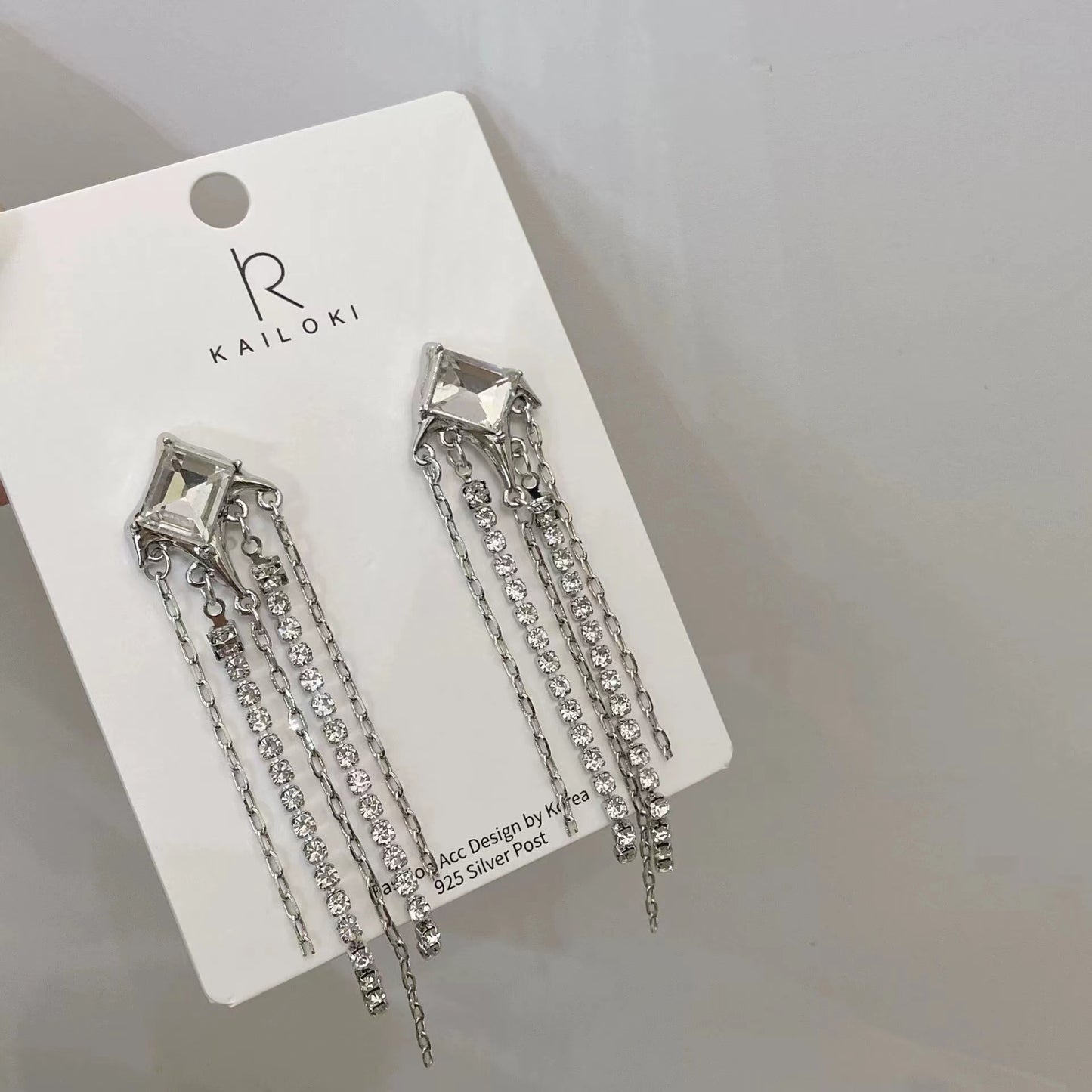Set hip-hop cold wind accessories earrings collarbone chain