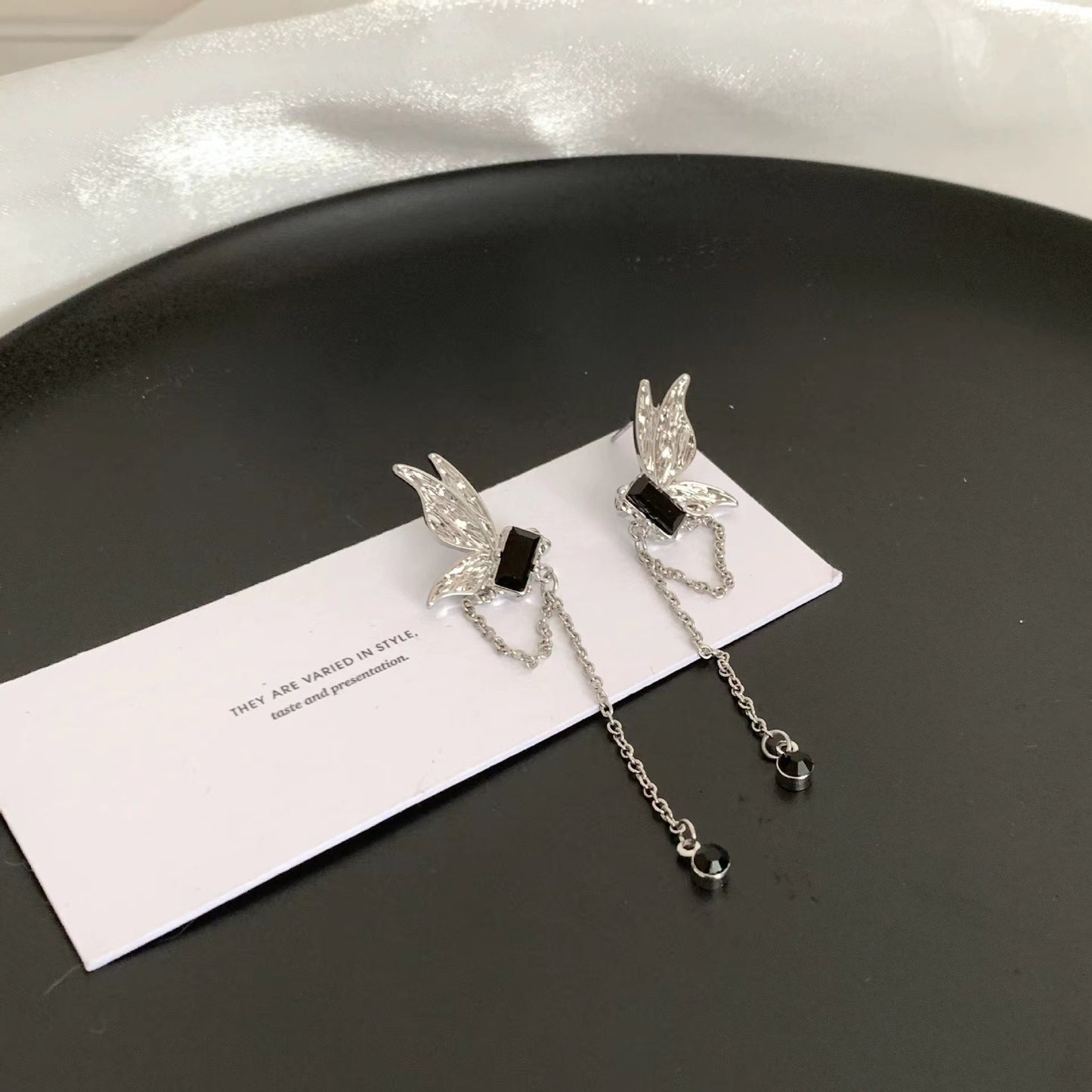 female South Korea light luxury niche design senior ear clip earrings