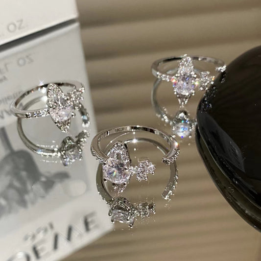 Queen West Diamond Metal Ring