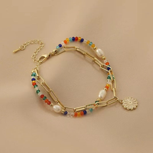 Colorful beaded bracelet