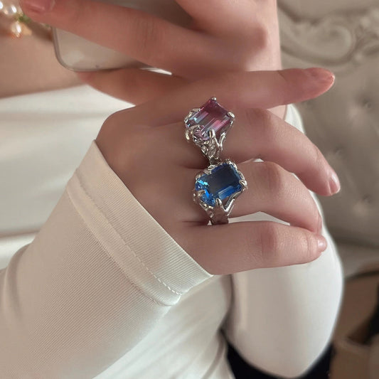 Purple Blue Melt Premium Sense Ring