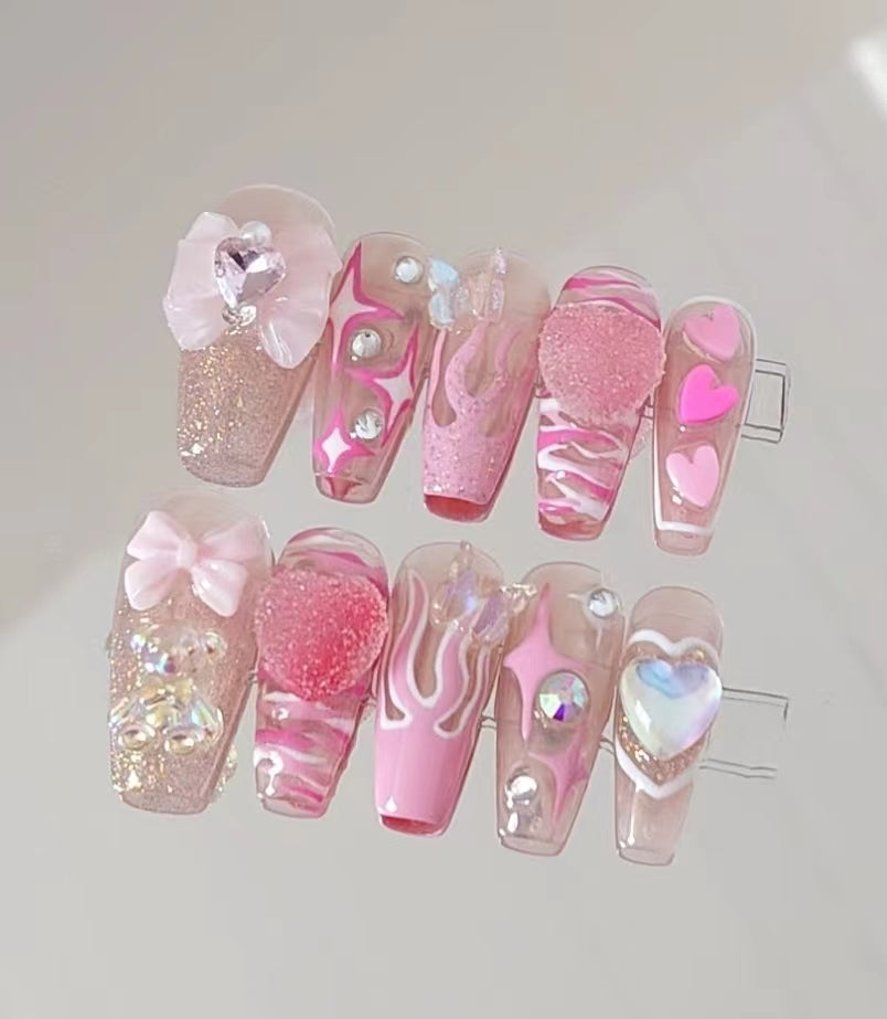 Handmade wearing nail millennial style hot girl hand-painted ins style nail