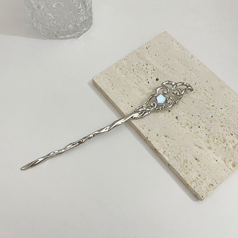 China-Chic Fengyue Guangshi Moon Eclipse Hairpin Female Xia Advanced Hairpin 2022 New style Tassel Hairpin Hanfu Hairpin