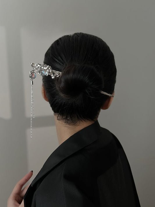 Colorful Beaded Tassel Hairpin Fairy Little Popular Ancient High Feeling Hairpin Step Shaking New Chinese Temperament Hair Ornament