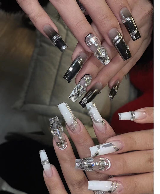 Magic Croix Spicy Girl Sweet Cool Nail Manicure Artificial Nail Finished Product Wearing Nail Custom Manual Patch Removable