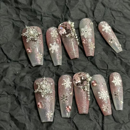 Nail accessories silver series zircon butterfly net red popular star and moon pendant with diamond nail diamond metal color retention
