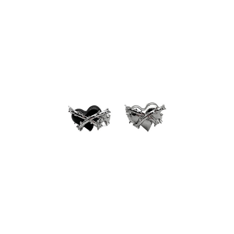 European and American Design Black Thorn Love Ring Cool Wind Open Ring