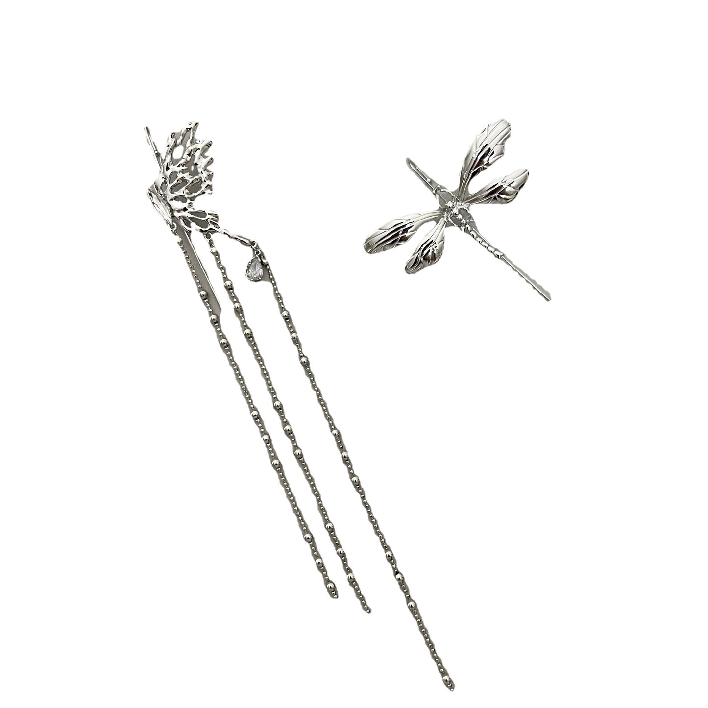Original different butterfly spirit series half butterfly tassel earrings female dragonfly earrings ear hook 2022 new earrings