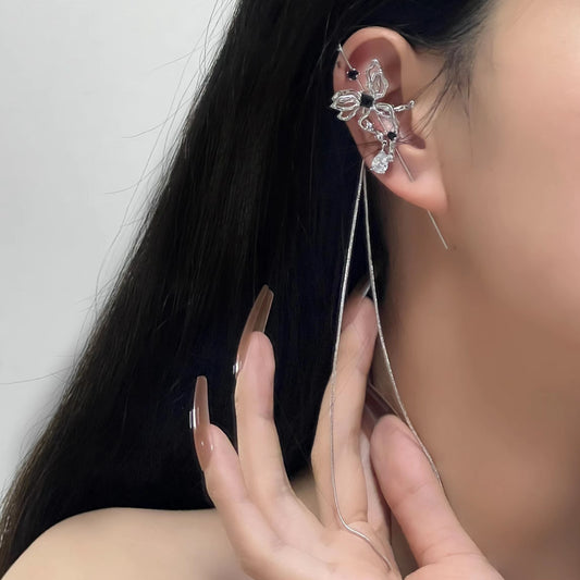 Original Butterfly Dream Liquid Metal Wind Autumn Winter Earrings Earrings Female 2022 New Western Style Earrings Popular Design